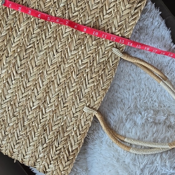 a new day Natural Straw Tote Bag extra large - Picture 4 of 5
